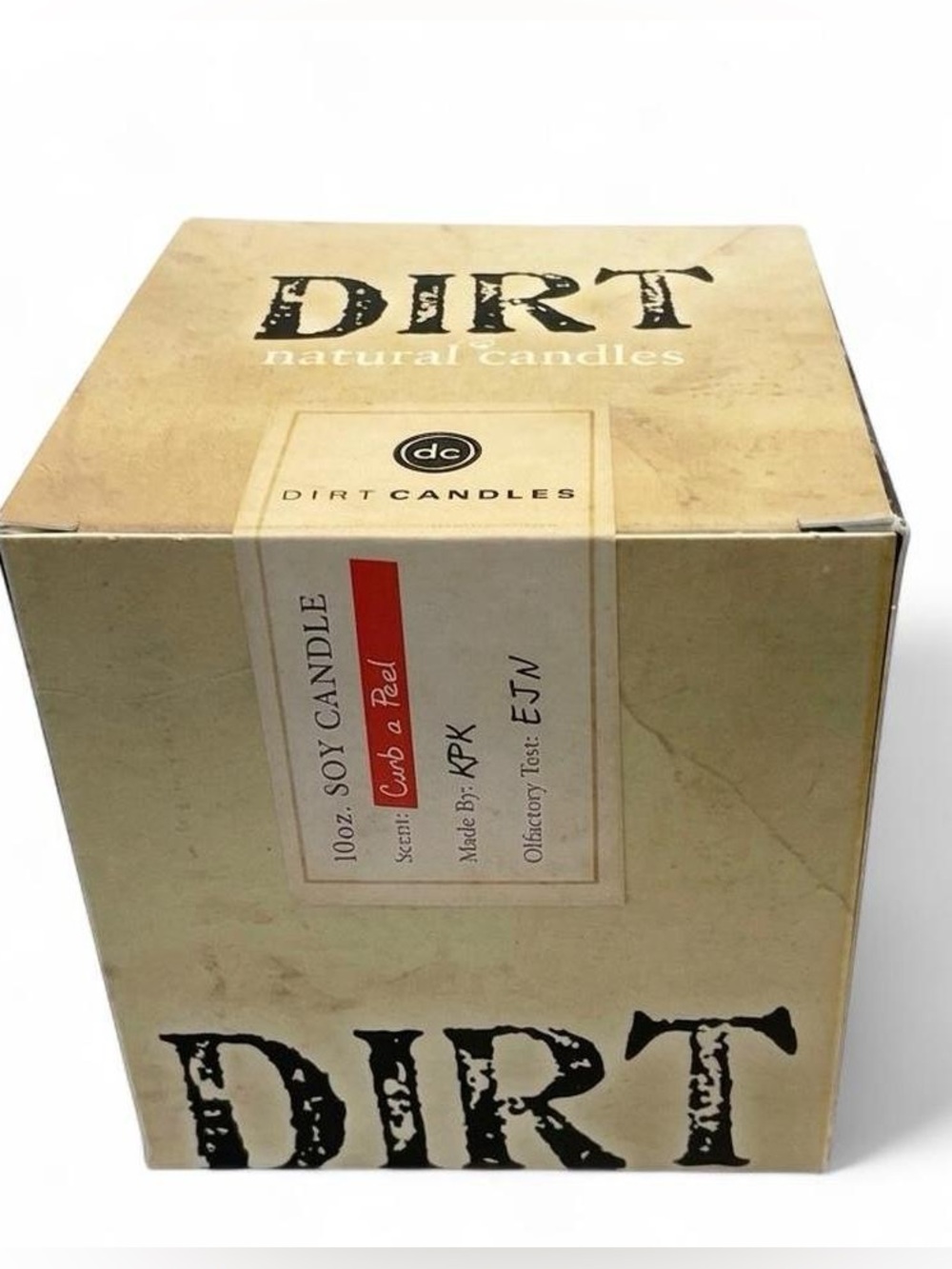 NIB Dirt Natural Candles Soy Candle